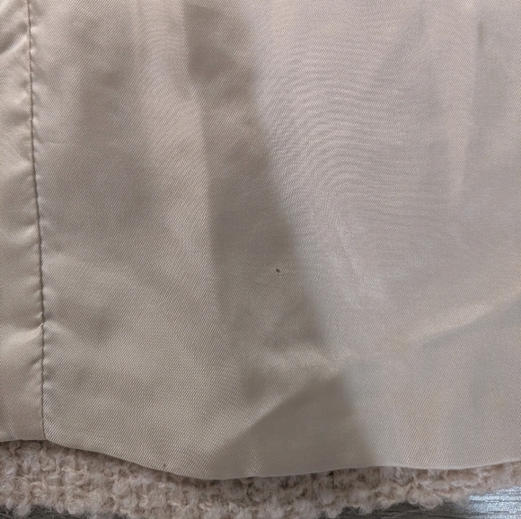 Eileen Fisher Cream Fuzzy Teddy Boucle Wool Blend Blazer Jacket Minimalist - Picture 14 of 15